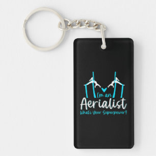Ik ben Aerialist Aerial Silks Dancer Air Yoga Sleutelhanger