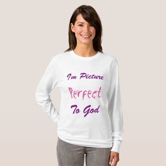 Ik ben Afbeelding perfect voor God T-shirt (Voorkant volledig)
