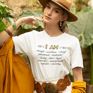 Ik Ben Affirmaties Inspirerende T-shirt