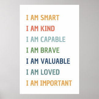 Ik ben Affirmations Classroom Poster