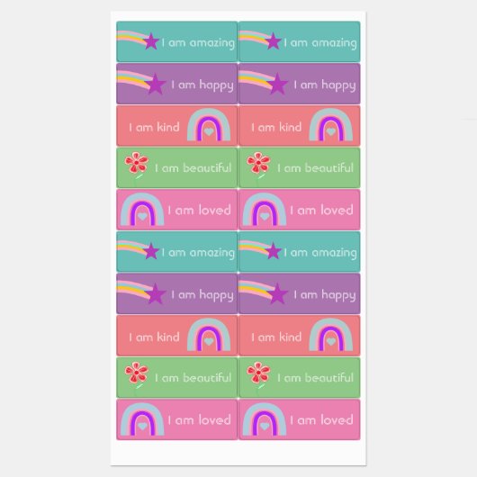 Ik ben affirmations stickers (Vel)