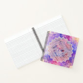 Ik ben Affirmations Word Cloud Art in lotus Notitieboek (Binnen)