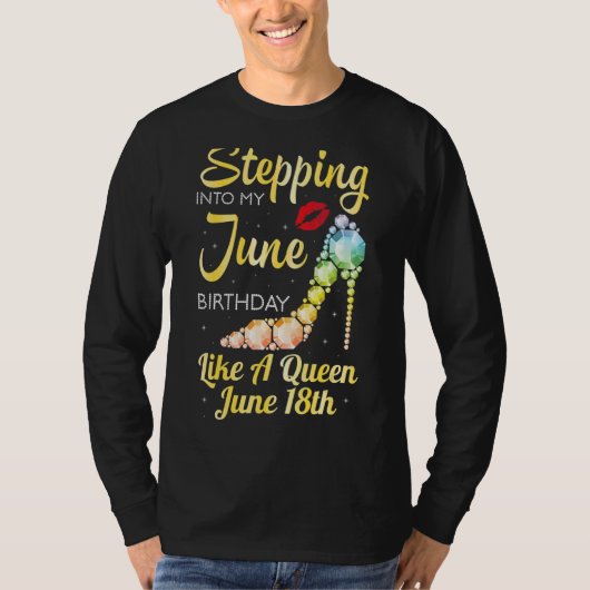 Ik ben afgelopen juni als een koningin op jun. t-shirt (Voorkant)