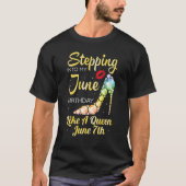 Ik ben afgelopen juni als een koningin op jun. t-shirt (Voorkant)