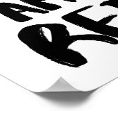 "Ik ben afgelost" Wall Poster (Hoek)