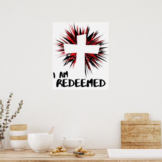 "Ik ben afgelost" Wall Poster (Keuken)