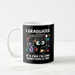 Ik ben afgestudeerd in de klas van 2023 Black Cat Koffiemok