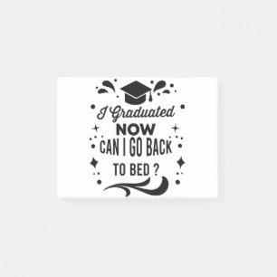 Ik ben afgestudeerd, mag ik nu terug naar bed Afst Post-it® Notes