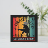 ik ben afgestudeerd, mag ik nu terug naar bed? kaart (Staand voorkant)