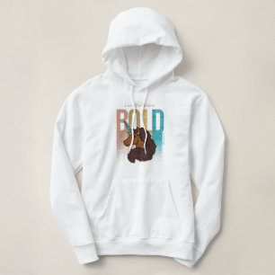 Ik ben Afro Eenhoorn   Bold Glitter Design Hoodie
