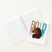 Ik ben Afro Eenhoorn | Bold Glitter Design Notitieboek (Binnen)