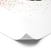 Ik ben Afro Eenhoorn | Bold Glitter Design Poster (Hoek)