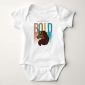 Ik ben Afro Eenhoorn | Bold Glitter Design Romper (Voorkant)