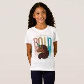 Ik ben Afro Eenhoorn | Bold Glitter Design T-shirt (Voorkant volledig)