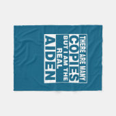 Ik Ben Aiden Leuk T-Shirt Grappig D Fleece Deken (Voorkant (Horizontaal))