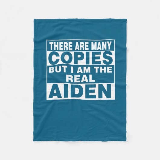 Ik Ben Aiden Leuk T-Shirt Grappig D Fleece Deken (Voorkant)