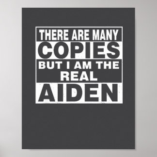 Ik Ben Aiden Leuk T-Shirt Grappig D  Poster