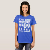 Ik ben al 09 jaar getrouwd Trouwfeest Grappig T-shirt (Voorkant volledig)