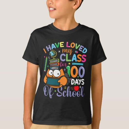 Ik ben al 100 dagen van school 100th D geliefd T-shirt (Voorkant)