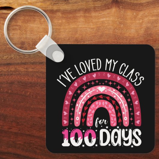 Ik ben al 100 dagen van school geliefd sleutelhanger (Voorkant)