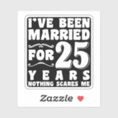 Ik ben al 25 jaar getrouwd met een Jubileum Sticker (Vel)