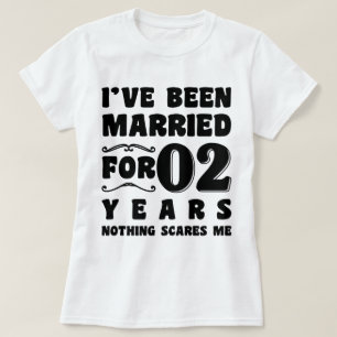 Ik ben al 2 jaar getrouwd Trouwfeest Grappig T-shirt
