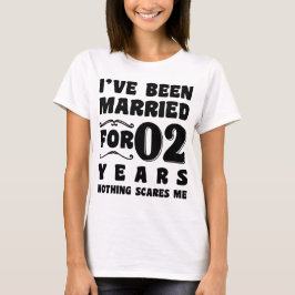 Ik ben al 2 jaar getrouwd Trouwfeest Grappig T-shirt
