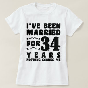 Ik ben al 34 jaar getrouwd Afscheid als Meisje T-shirt