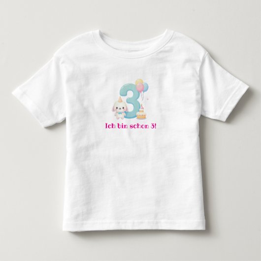 Ik ben al 3! kinder shirts (Voorkant)