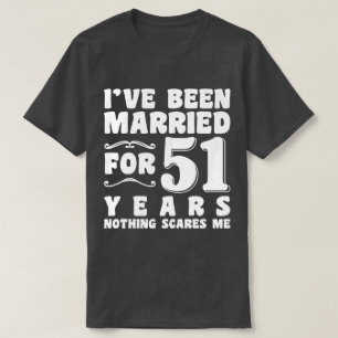 Ik ben al 51 jaar getrouwd, man vrouw grappig t-shirt