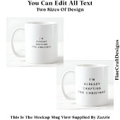 Ik ben al bezig met kerst 044 nieuwigheid koffiemok