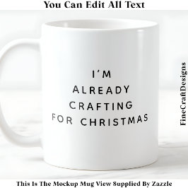 Ik ben al bezig met kerst 044 nieuwigheid koffiemok