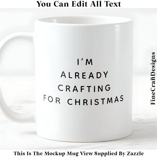 Ik ben al bezig met kerst 044 nieuwigheid koffiemok