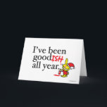 Ik ben al het hele jaar jaloers. feestdagen kaart<br><div class="desc">Het is Happy Bunny.</div>