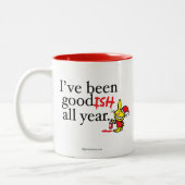 Ik ben al het hele jaar jaloers. tweekleurige koffiemok (Links)