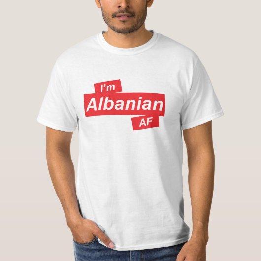 Ik ben Albanees AF T-shirt (Voorkant)