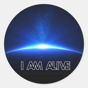 IK BEN ALIVE CD Hoesje sticker