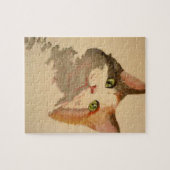 Ik ben All Ears: Calico Cat Portrait Legpuzzel (Horizontaal)