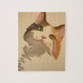 Ik ben All Ears: Calico Cat Portrait Legpuzzel (Verticaal)
