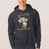 Ik ben All Ears... Niet letterlijk! - Speelse olif Hoodie (Voorkant)