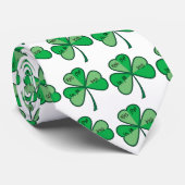 Ik ben All Irish Shamrock Stropdas (Opgerold)