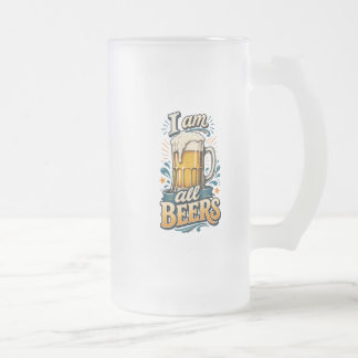 Ik ben alle bieren inspirerend matglas bierpul