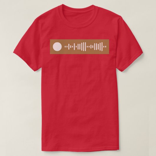 Ik ben alleen als ik met je Spotify Code Taylor SW T-shirt (Design voorkant)