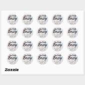 Ik ben alleen Bossy Bokeh Ronde Sticker (Vel)