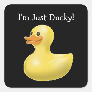 Ik ben alleen Ducky. - Trekkers Vierkante Sticker