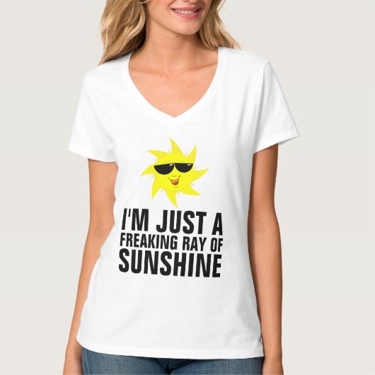 IK BEN ALLEEN EEN VREEMDE RAY VAN SUNSHINE Funny T T-shirt (Voorkant)