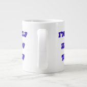 Ik ben alleen maar blij met de koffie mok (Achterkant)