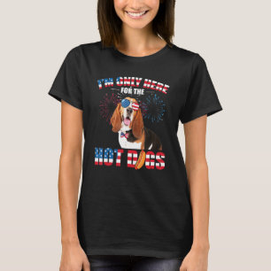 Ik Ben Alleen Maar Hier Voor De Hotdogs Amerikaans T-shirt