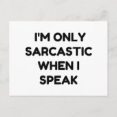 Ik ben alleen Sarcastisch Briefkaart (Voorkant)