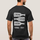 Ik ben alleen slecht/spanked dubbelzijdig T-shirt (Achterkant)